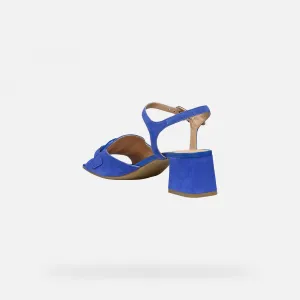 Blue-purple Geox New Eraklia 50 T Women's Sandals - Women's