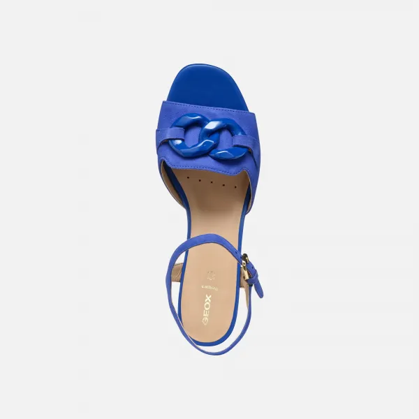 Blue-purple Geox New Eraklia 50 T Women's Sandals - Women's