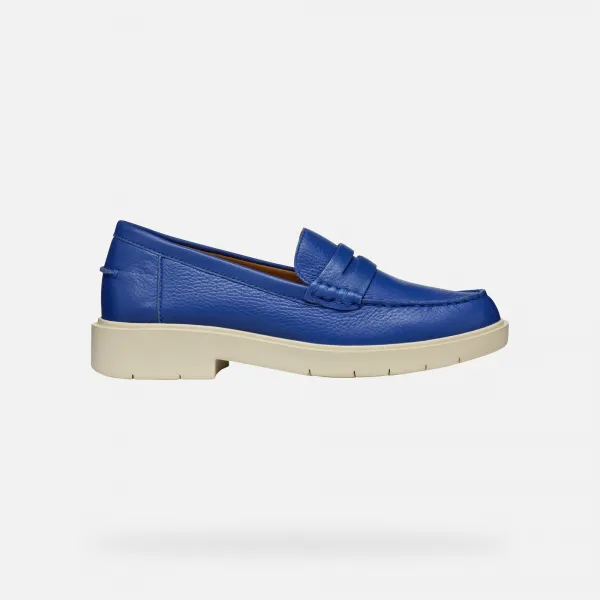 Blue women's moccasins Geox Spherica EC1 - Women's