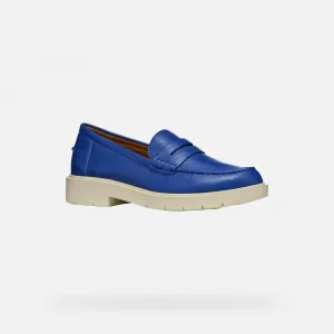 Blue women's moccasins Geox Spherica EC1 - Women's