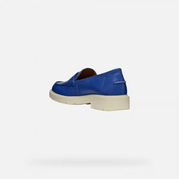 Blue women's moccasins Geox Spherica EC1 - Women's