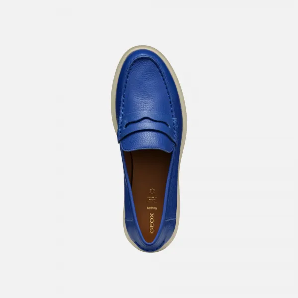 Blue women's moccasins Geox Spherica EC1 - Women's