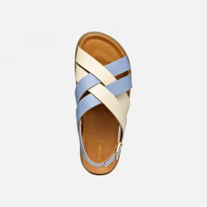 Light blue women's sandals Geox Adelash - Women's