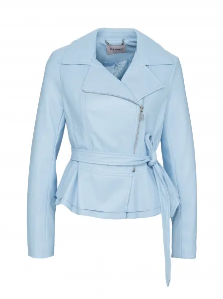 Light Blue Women's Leatherette Jacket ORSAY - Women's