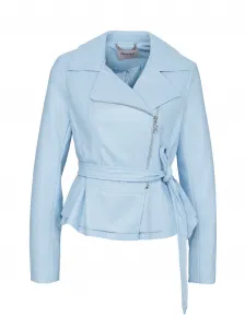 Light Blue Women's Leatherette Jacket ORSAY - Women's