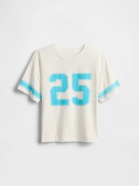 GAP Children's oversize T-shirt Varsity - Girls