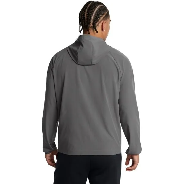 Under Armour STRETCH WOVEN WINDBREAKER Pánska bunda, tmavo sivá, veľkosť M