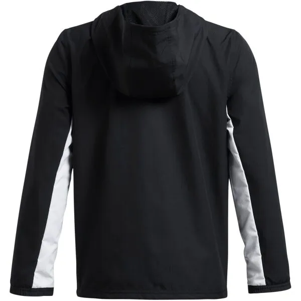 Under Armour RIVAL WOVEN JACKET Chlapčenská bunda, čierna, veľkosť M