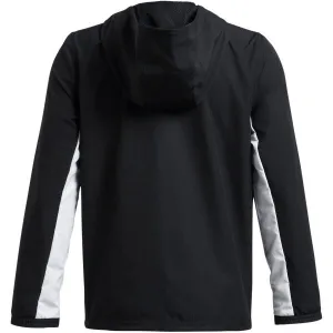 Under Armour RIVAL WOVEN JACKET Chlapčenská bunda, čierna, veľkosť M