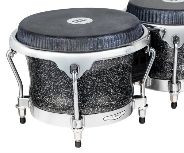 Meinl Artist Series Bongo Diego Galé, REMO® Black Calfskin Skyndeep He
