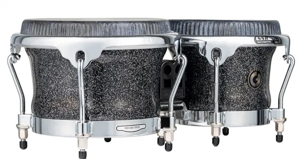 Meinl Artist Series Bongo Diego Galé, REMO® Black Calfskin Skyndeep He