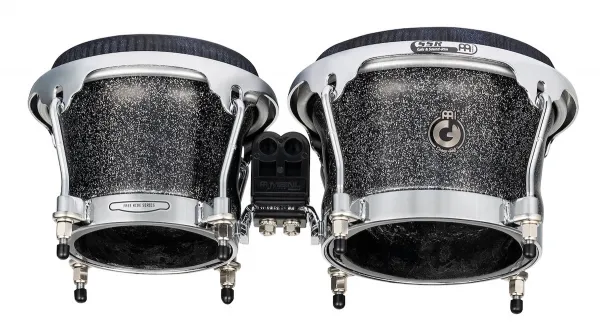 Meinl Artist Series Bongo Diego Galé, REMO® Black Calfskin Skyndeep He