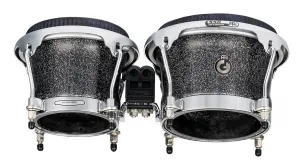 Meinl Artist Series Bongo Diego Galé, REMO® Black Calfskin Skyndeep He
