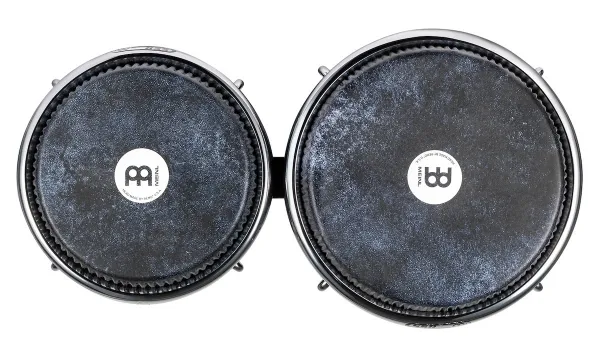 Meinl Artist Series Bongo Diego Galé, REMO® Black Calfskin Skyndeep He
