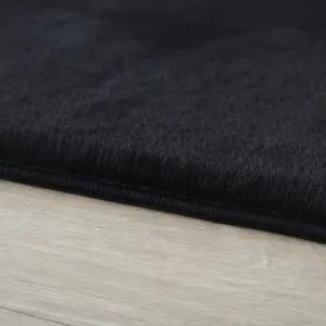 Koberec Pouffy čierny