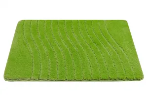 Kúpeľňový koberček Sara Green svetlozelený, vlny