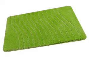 Kúpeľňový koberček Sara Green svetlozelený, vlny
