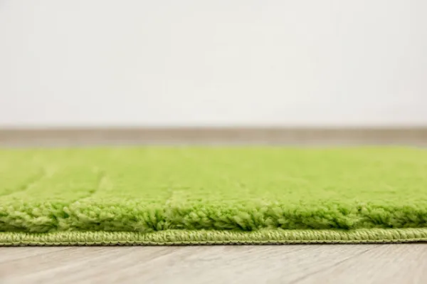 Kúpeľňový koberček Sara Green svetlozelený, vlny