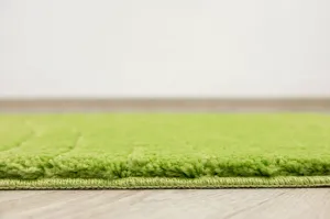 Kúpeľňový koberček Sara Green svetlozelený, vlny