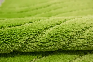 Kúpeľňový koberček Sara Green svetlozelený, vlny