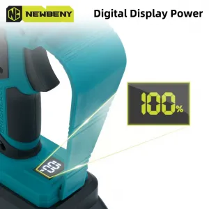 OneVAn / Newbeny Uhlovo nastaviteľná bezuhlíková elektrická píla NewBeny 8" lišta píla s digitálnym displejom vhodná pre batériu Makita 18V 1 x lišta 1 x reťaz