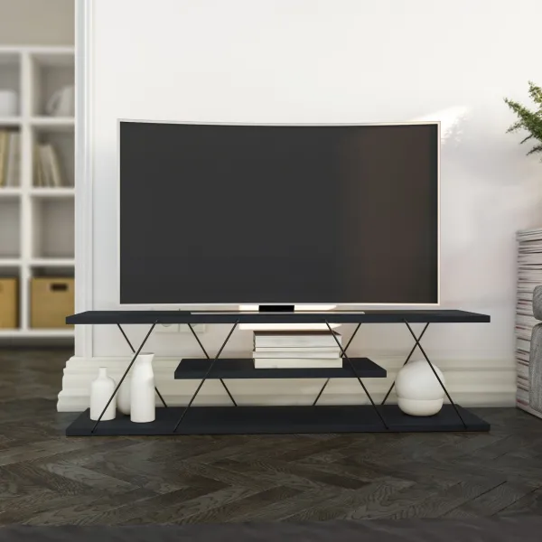 TV stolík Canaz v2 - Anthracite, Grey