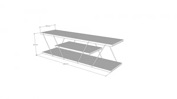 TV stolík Canaz v2 - Anthracite, Grey