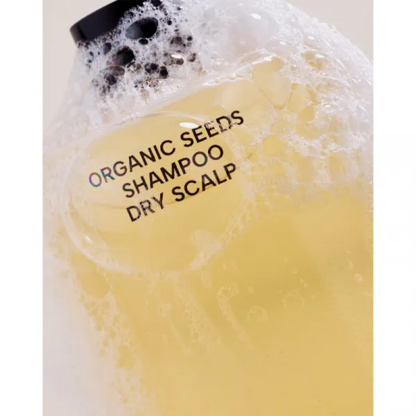 WHAMISA Organic Seeds Shampoo Dry Scalp intenzívne hydratačný šampón pre suchú pokožku 490 ml