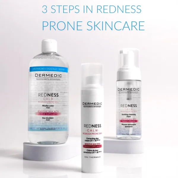 Dermedic Redness Calm micelárna voda pre citlivú pleť so sklonom k začervenaniu 500 ml