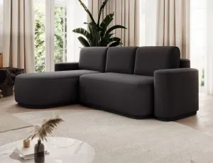 ArtElta Rohová sedacia súprava AURUMM | ľavá Farba: Enjoy 05 (tmavá sivá)