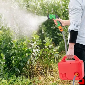 AKU záhradný prečerpávač, polievač OneVan 260W zavlažovač,prenosné vodné čerpadlo vhodný pre batériu MAKITA 18V.Dosah až 150metrov + vodný vak 10 litrov zadarmo Batéria: 2ks batéria