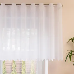 Žakárová záclona, Alice, biela 70 cm