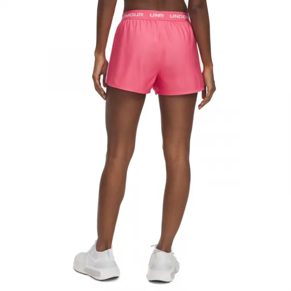 Dámske tréningové kraťasy UNDER ARMOUR Tech Play Up Shorts-PNK
