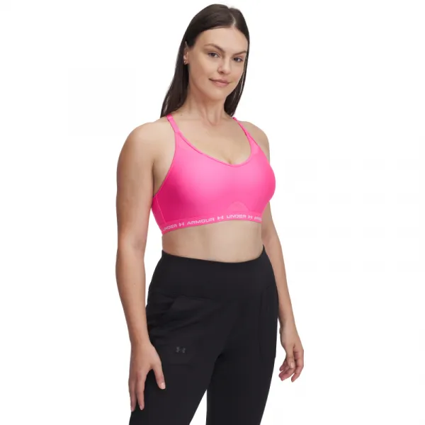 Dámska tréningová športová podprsenka UNDER ARMOUR UA Crossback Low Bra-PNK