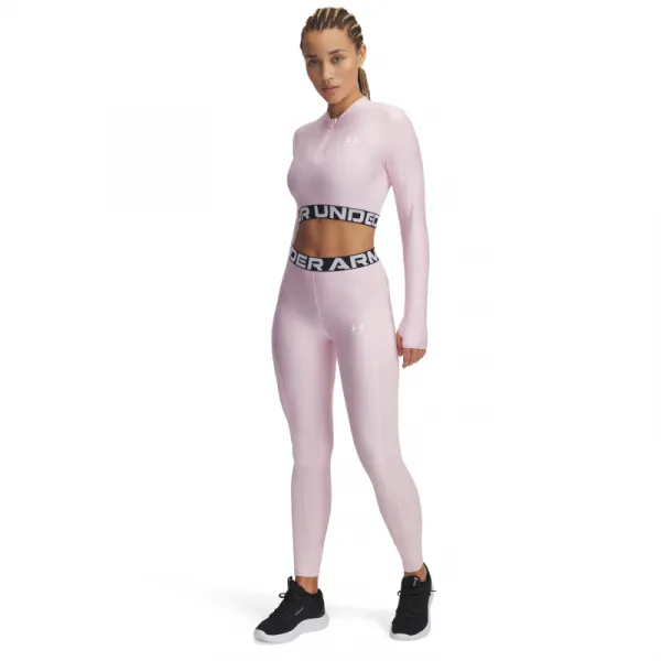Dámske legíny UNDER ARMOUR HeatGear Rib Legging-PNK