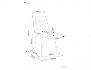 Signal Čalouněná jídelní židle Chic Brego žlutá