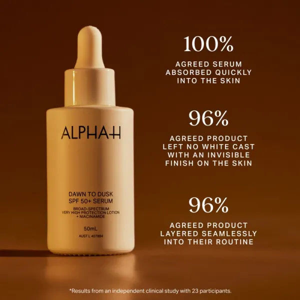 Alpha-H Dawn to Dusk ľahké sérum SPF 50+ 50 ml