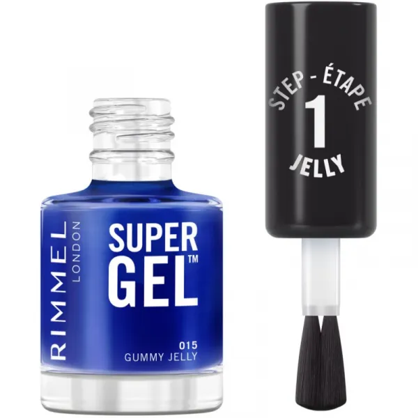 Rimmel Super Gel gélový lak na nechty bez použitia UV/LED lampy odtieň 015 Gummy Jelly 12 ml
