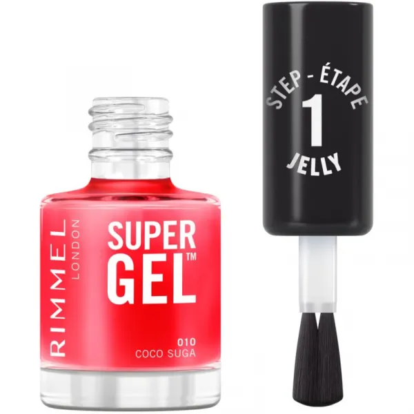 Rimmel Super Gel gélový lak na nechty bez použitia UV/LED lampy odtieň 010 Coco Suga 12 ml