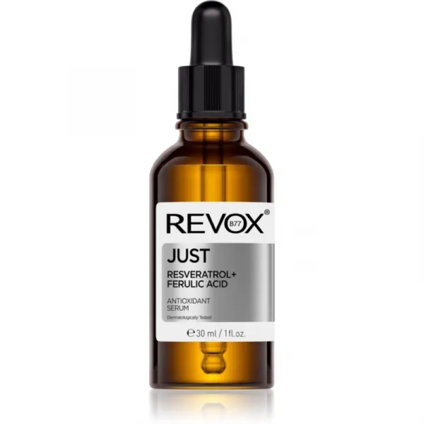 Revox B77 JUST Resveratrol + Ferulic Acid antioxidačné sérum na tvár a krk 30 ml