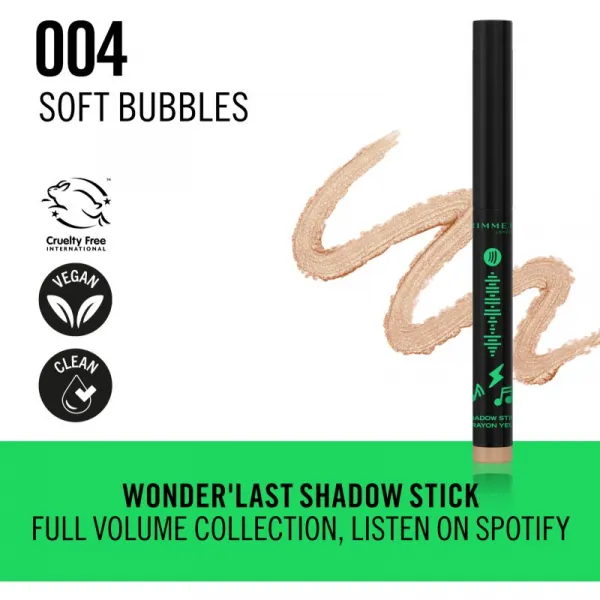 Rimmel Wonder očné tiene v ceruzke odtieň 004 Funky Gleam 1.64 g