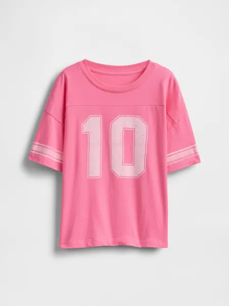 GAP Children's oversize T-shirt Varsity - Girls