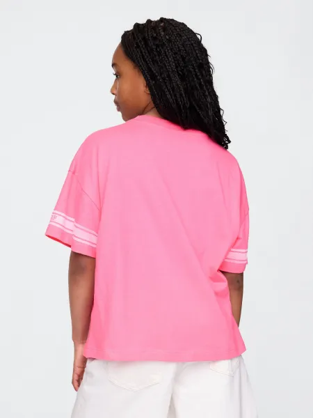 GAP Children's oversize T-shirt Varsity - Girls