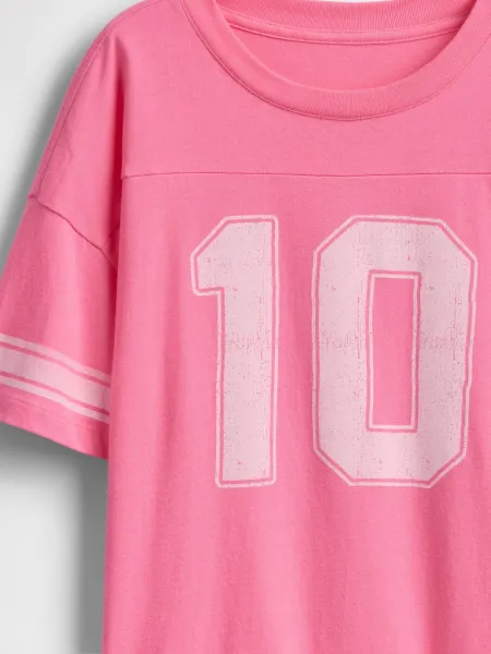GAP Children's oversize T-shirt Varsity - Girls