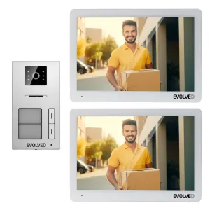 EVOLVEO DoorPhone 20-2W - 2-vodičový videotelefón s aplikáciou pre dve domácnosti a 32 GB pamäťou