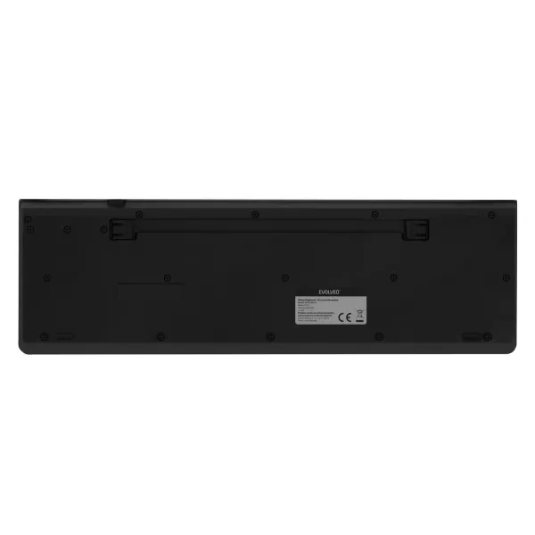 EVOLVEO K1010, tichá klávesnica s bielym podsvietením, CZ+SK, čierna