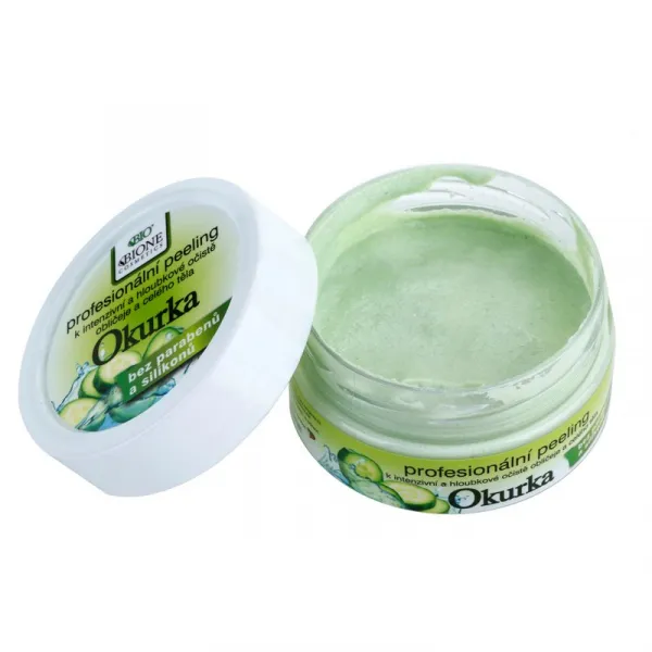 Bione Cosmetics Care hĺbkovo čistiaci peeling uhorka 200 g