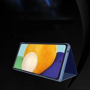MG Clear View knižkové puzdro na Samsung Galaxy A73, ružové