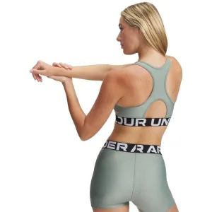 Under Armour UA HG MID BRANDED Športová podprsenka, zelená, veľkosť