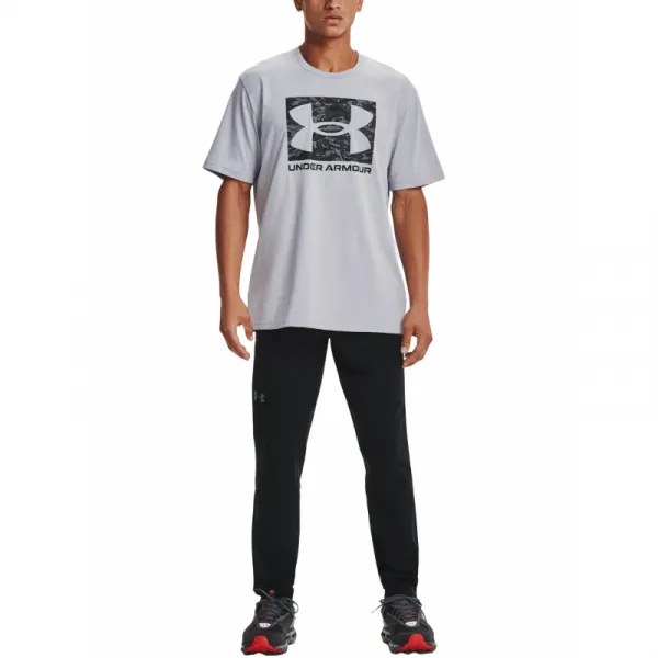 Pánske tričko s krátkym rukávom UNDER ARMOUR UA ABC CAMO BOXED LOGO SS-GRY